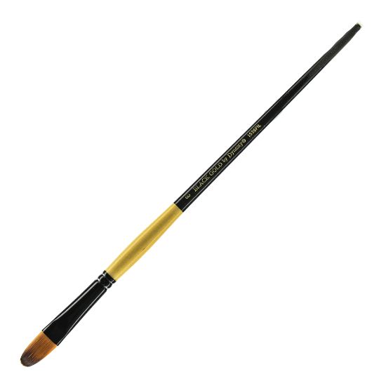 Picture of Dynasty Long-Handled Paint Brush 1526FIL, Size 8, Filbert Bristle, Nylon, Multicolor