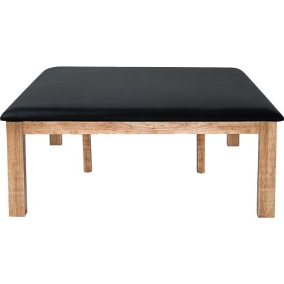 Picture of Alpine AdirMed Upholstered Wooden Massage Therapy Treatment Table, Black/Oak