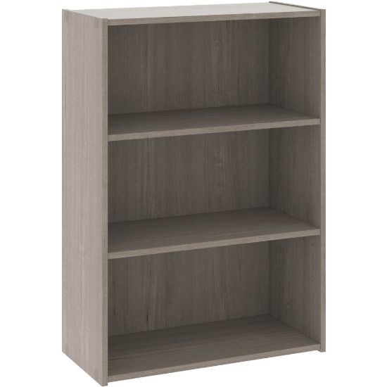 Picture of Sauder Beginnings 36inH 3-Shelf Bookcase, Silver Sycamore