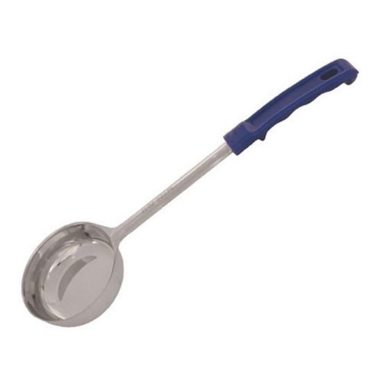 Picture of Winco Solid Portion Spoon, 8 Oz, Blue