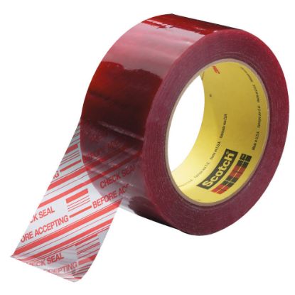 Picture of 3M 3779 Pre-Printed Carton Sealing Tape, 3in x 110 Yd., Clear/Red, Case Of 24