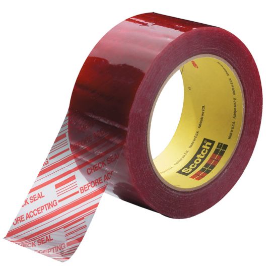 Picture of 3M 3779 Pre-Printed Carton Sealing Tape, 2in x 110 Yd., Clear, Case Of 36