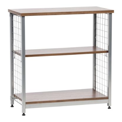 Picture of IRIS 32inH 2-Tier Wide Open Mesh-Shelf, Brown