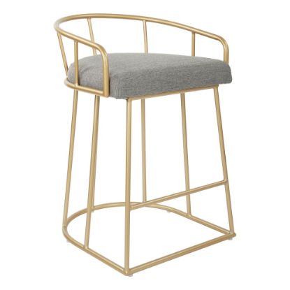 Picture of Ave Six Luna 31 1/2inH Counter Stool, Ash/Gold