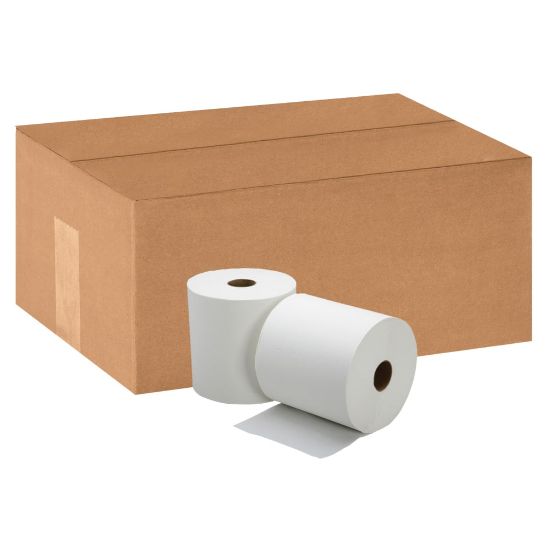 Picture of SKILCRAFT All-Purpose Embossed 1-Ply Hardwound Paper Towels, 100% Recycled, 800ft Per Roll, Pack Of 6 Rolls