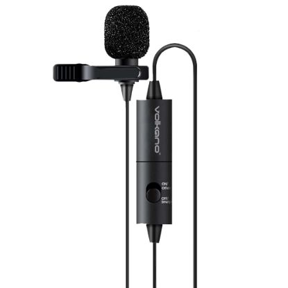 Picture of Volkano Professional Lavalier Tieclip Microphone, Black