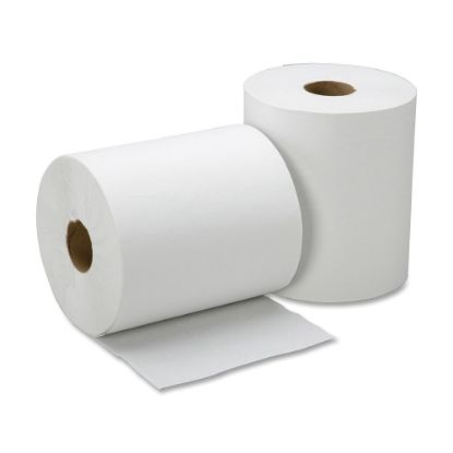 Picture of SKILCRAFT All-Purpose Embossed 1-Ply Hardwound Paper Towels, 100% Recycled, 600ft Per Roll, Pack Of 12 Rolls