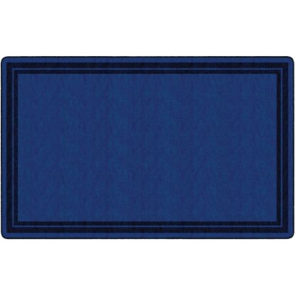 Picture of Flagship Carpets Double-Border Rectangular Rug, 90in x 144in, Dark Blue