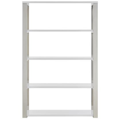 Picture of Eurostyle Dillon 61inH 5-Shelf Bookcase, Steel/White