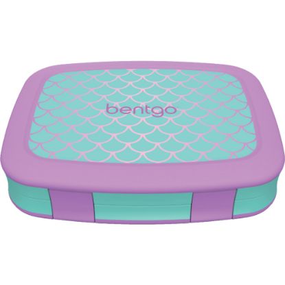 Picture of Bentgo Kids Prints 5-Compartment Lunch Box, 2inH x 6-1/2inW x 8-1/2inD, Mermaid Scales