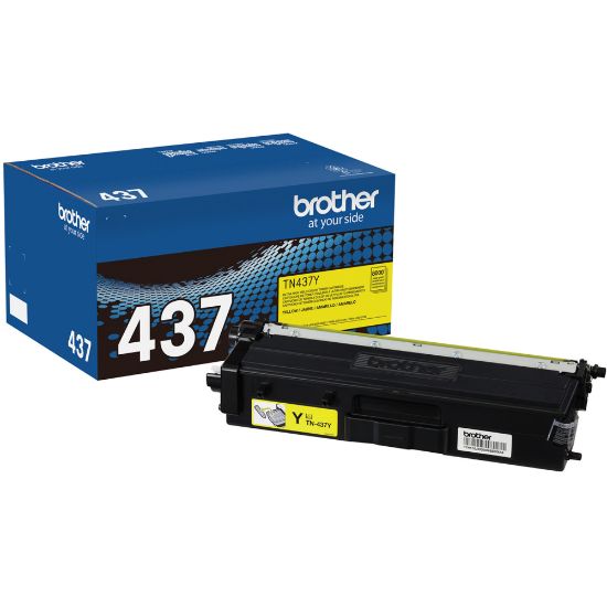 Picture of Brother Genuine Yellow TN437Y Ultra-High Yield Toner Cartridge