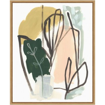 Picture of Amanti Art Tropical Abstract I by June Erica Vess Framed Canvas Wall Art Print, 20inH x 16inW, Maple