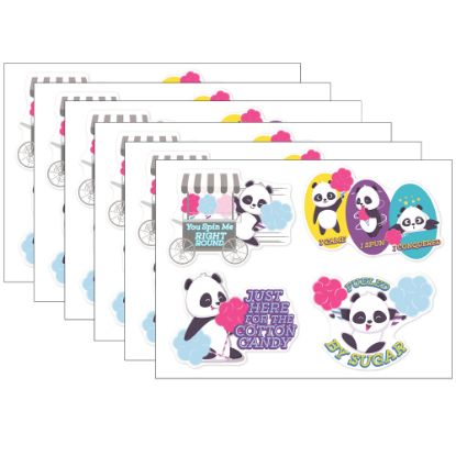 Picture of Eureka Jumbo Scented Stickers, Cotton Candy, 12 Stickers Per Pack, Set Of 6 Packs