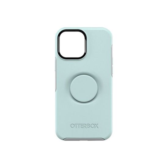 Picture of OtterBox Otter + Pop Symmetry Series Antimicrobial Case For Apple iPhone 12 Pro Max Smartphone, Tranquil Waters Blue