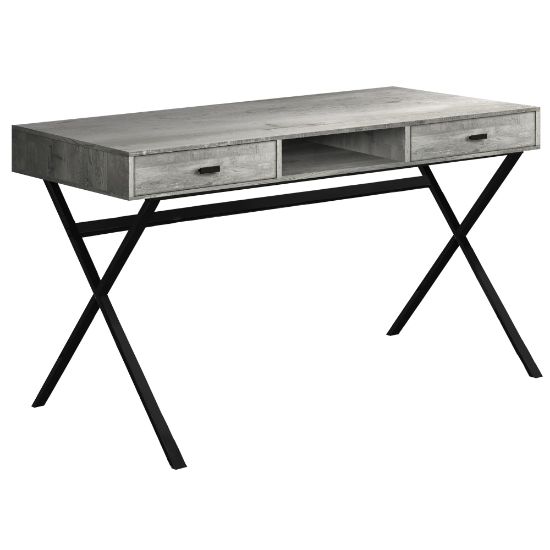 Picture of Monarch Specialties Bethany 48inW Computer Desk, Gray/Black