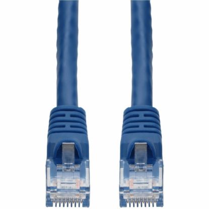 Picture of AddOn 10ft Blue CAT 6 PVC Ethernet Cable Snagless Bubble Boot RJ-45 M/M - 10 ft Category 6 Network Cable for Network Device - First End: 1 x RJ-45 Network - Male - Second End: 1 x RJ-45 Network - Male - Patch Cable - CM - 28 AWG - Blue - 1