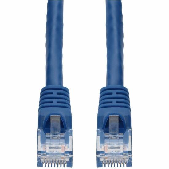 Picture of AddOn 10ft Blue CAT 6 PVC Ethernet Cable Snagless Bubble Boot RJ-45 M/M - 10 ft Category 6 Network Cable for Network Device - First End: 1 x RJ-45 Network - Male - Second End: 1 x RJ-45 Network - Male - Patch Cable - CM - 28 AWG - Blue - 1