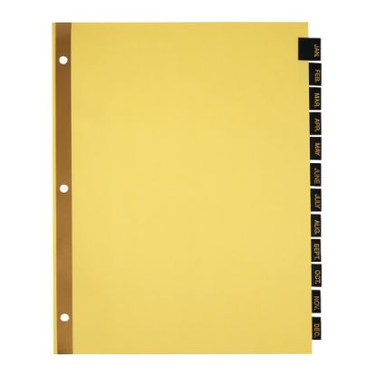 Picture of Office Depot Brand Preprinted Index Tab Dividers, Jan-Dec Tab