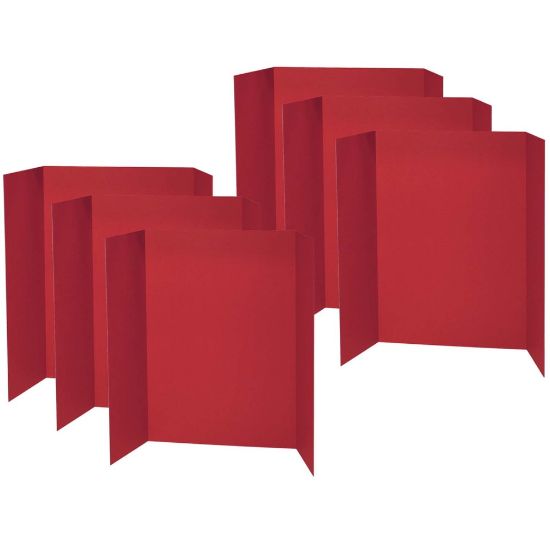 Picture of Pacon Presentation Boards, 48in x 36in, Red, Pack Of 6 Boards