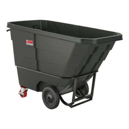 Picture of Suncast Commercial Tilt Truck, Standard Duty, 1 Cu Yd., 43-13/16inH x 33-7/8inW x 70inD, Black