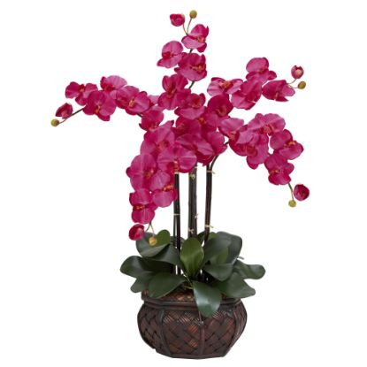 Picture of Nearly Natural 31inH Silk Phalaenopsis Arrangement With Decorative Pot, Beauty