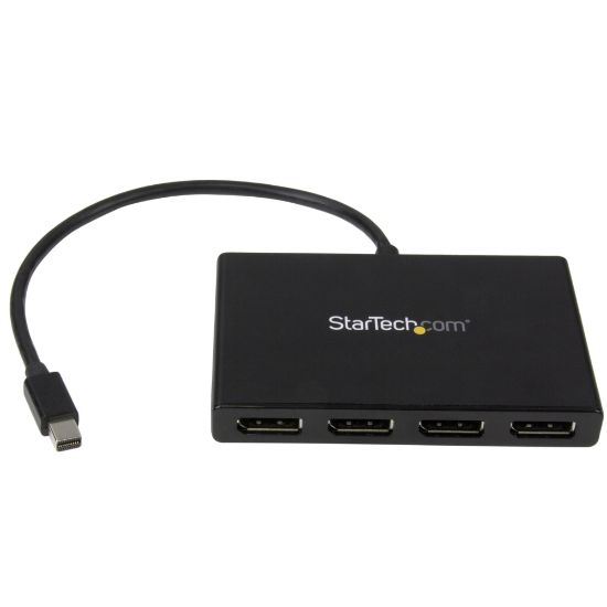 Picture of StarTech.com 4-Port Multi Monitor Adapter, Mini DisplayPort 1.2 to DP MST Hub, 4x 1080p, Video Splitter for Extended Desktop Mode, Windows