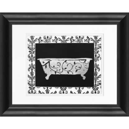 Picture of Timeless Frames Marren Framed Bath Artwork, 11in x 14in, Black, Paris Hotel Tub III