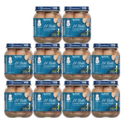 Picture of Gerber Lil Sticks, Chicken, 2.5 Oz, Pack Of 10 Sticks