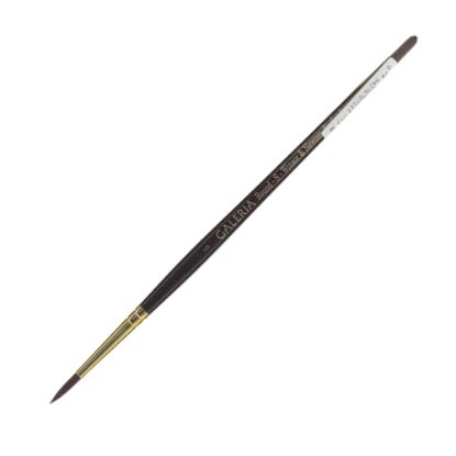 Picture of Winsor & Newton Galeria Short-Handle Paint Brush, Size 5, Round Bristle, Polyester, Burgundy