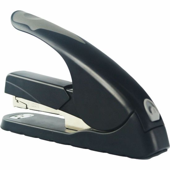 Picture of Business Source Full-strip Effortless Stapler - 20 of 20lb Paper Sheets Capacity - 210 Staple Capacity - Full Strip - 1/4in , 5/16in Staple Size - 1 Each - Black, Gray