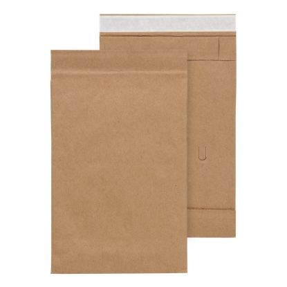 Picture of Office Depot Brand Self-Sealing Padded Mailers, #0, 6in x 9 3/8in, 100% Recycled, Brown, Pack Of 25