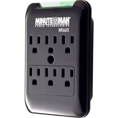 Picture of Minuteman Slimline Series MMS660S - Surge protector - AC 120 V - 1.8 kW - output connectors: 6