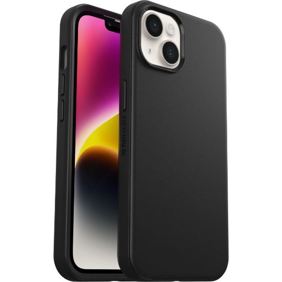 Picture of OtterBox iPhone 13 Symmetry Series Antimicrobial Case - For Apple iPhone 13 Smartphone - Black - Drop Resistant, Scrape Resistant, Bacterial Resistant - Synthetic Rubber, Polycarbonate, Plastic - 1