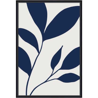 Picture of Amanti Art Modern Blue Botanical Abstract Print No 2 by The Creative Bunch Studio Wood Framed Wall Art Print, 23inW x 33inH, Black