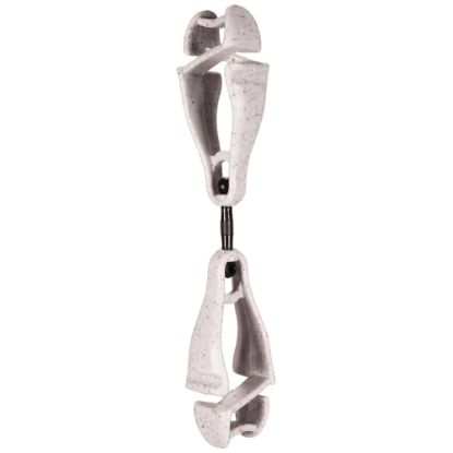 Picture of Ergodyne Squids 3420 Swiveling Dual-ClipGlove Holders, 5-1/2in, Granite, Pack Of 6 Holders