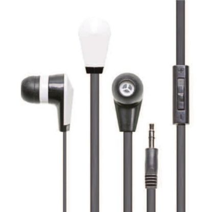 Picture of Califone E2 Multimedia Ear Bud With 3.5mm Plug - Stereo - Black - Mini-phone (3.5mm) - Wired - Earbud - Binaural - In-ear - 3.90 ft Cable - 1