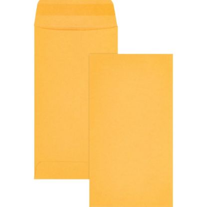 Picture of Business Source Little Coin No. 7 Kraft Envelopes - Coin - #7 - 3 1/2in Width x 6 1/2in Length - 28 lb - Gummed - Kraft - 500 / Box - Brown Kraft