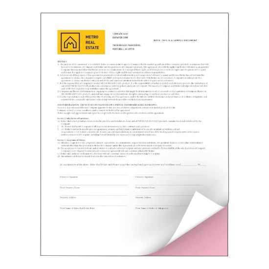 Picture of Xerox Revolution Premium Digital Carbonless Laser Paper, 2-Part Straight/Reverse, White/Pink, Letter Size (8 1/2in x 11in), 2500 Sets Total, 250 Sets Per Ream, Case Of 10 Reams, , 20 Lb, 92 Brightness