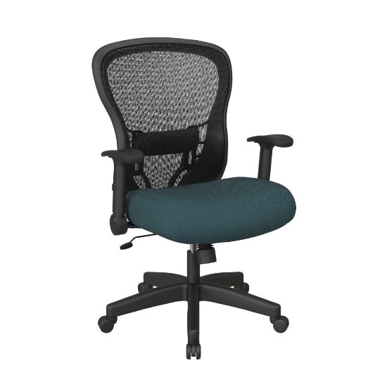 Picture of Office Star Space Seating 529 Series Deluxe Ergonomic Mesh Mid-Back Chair, Blue