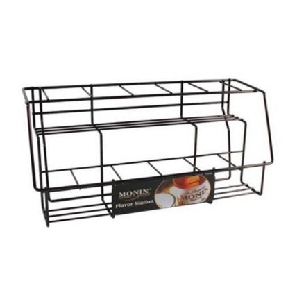 Picture of Monin 2-Tier Wire Syrup Bottle Rack, Black