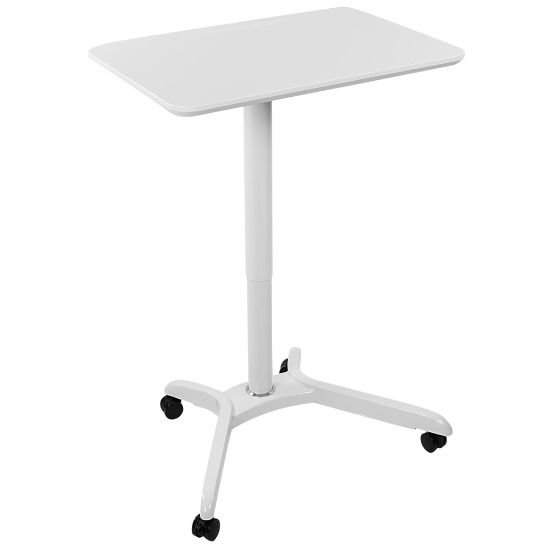 Picture of Mount-It! MI-7975 Standing Mobile Laptop Cart Workstation, 29-15/16inH x 28inW x 21-1/8inD, White