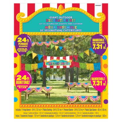 Picture of Amscan 4-Piece Outdoor Carnival Giant Decorating Kit, Multicolor