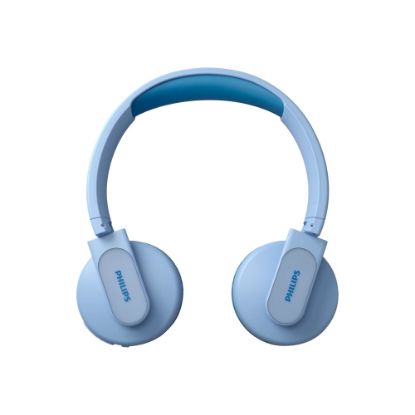 Picture of Philips Kids TAK4206BL - Headphones - on-ear - Bluetooth - wireless, wired - 3.5 mm jack - blue