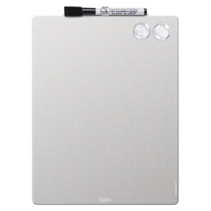 Picture of Quartet Magnetic Unframed Melamine Dry-Erase Whiteboard, 8 1/2in x 11in, Silver