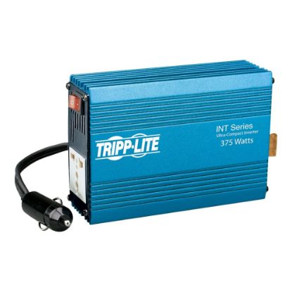 Picture of Tripp Lite Ultra-Compact Car Inverter 375W 12V DC to 230V AC 1 Universal Outlet - DC to AC power inverter - 12 V - 375 Watt - output connectors: 1