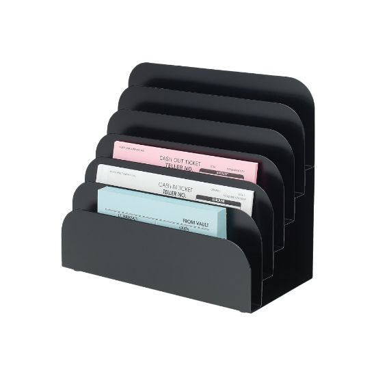 Picture of Control Group Form Separator, 6 Compartments, Black