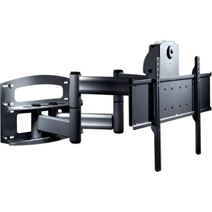 Picture of Peerless Full-Motion Plus Wall Mount With Vertical Adjustment PLAV70 - Mounting kit (wall plate, cord management covers, dual articulating arm) - for flat panel - steel - black - screen size: 42in - 95in