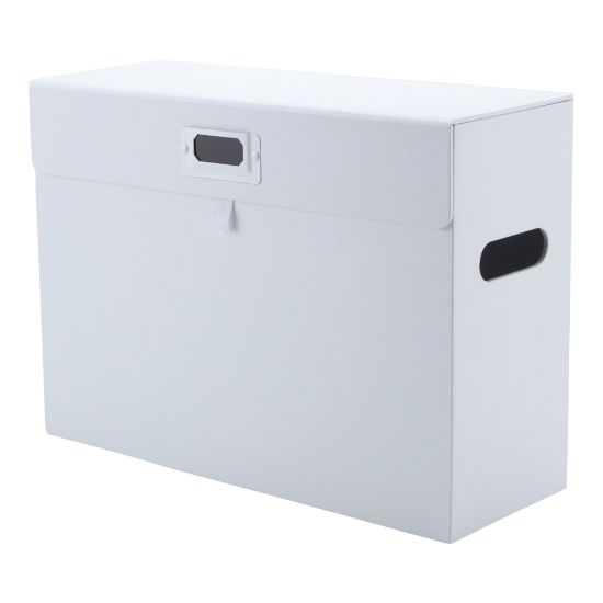 Picture of Realspace File Storage Box, Letter Size, 14in x 10-1/4in x 5-1/2in, White