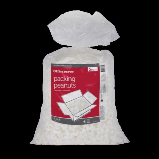 Picture of Office Depot Brand Loose-Fill Packing Peanuts, 5 Cu Ft