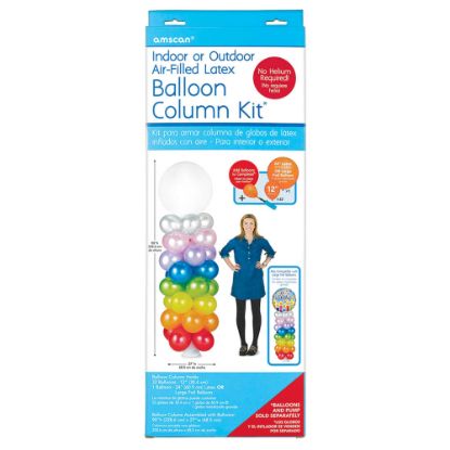 Picture of Amscan Balloon Column Kit, 27in x 90in, White